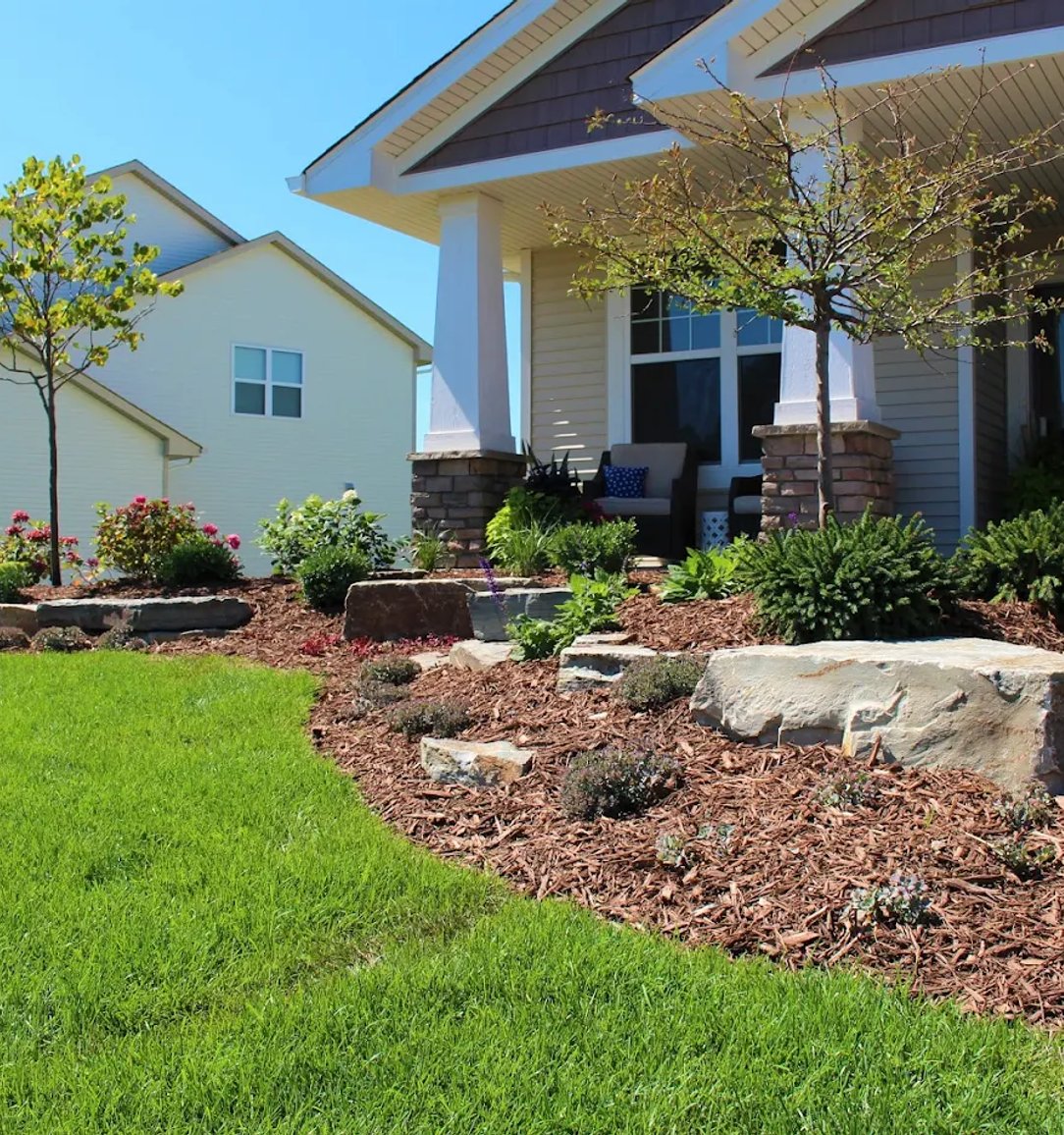 Residential landscaping in Edmonton